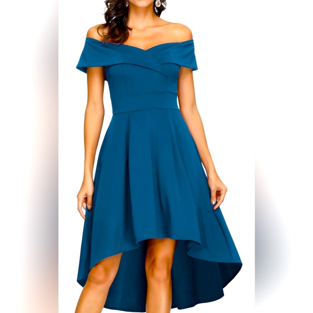 ‼️Fashionista must have‼️ Garden Party High Low Off the Shoulder Dress